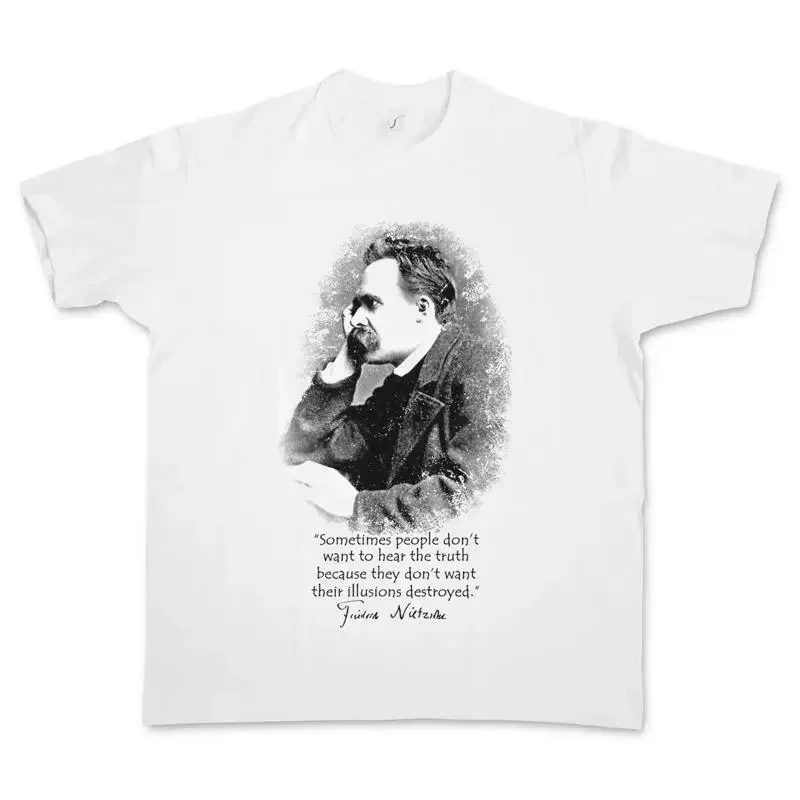 FRIEDRICH NIETZSCHE ILLUSIONS T SHIRT Quote Truth Nihilism