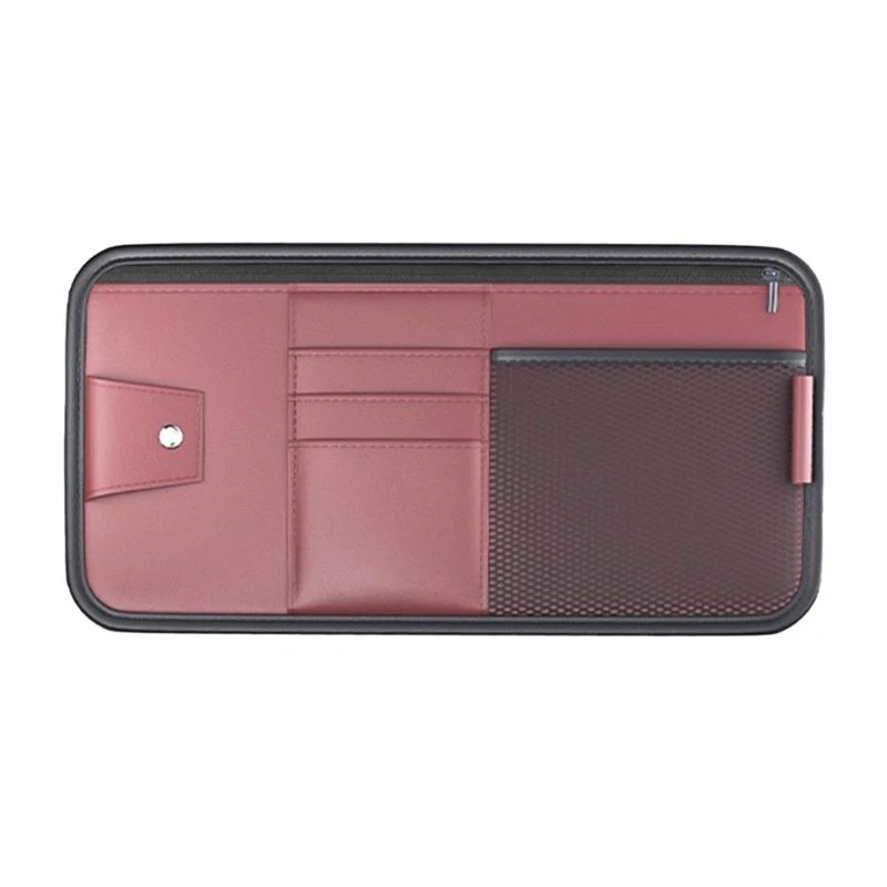 

Uprgades Car Sunshade Shore Swork Pu Кожаные солнцезащитные очки и держатели карт Auto Sunshade Несколько карманных организаций