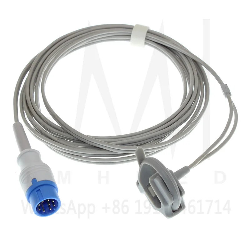 Spo2 Sensor Compatible Biolight(BLT) A6 A8 Q5 V6 Monitor,9pin 3m Adult/Child/Neonate/Finger/Ear/Forehead/Animal Oximetry Cable