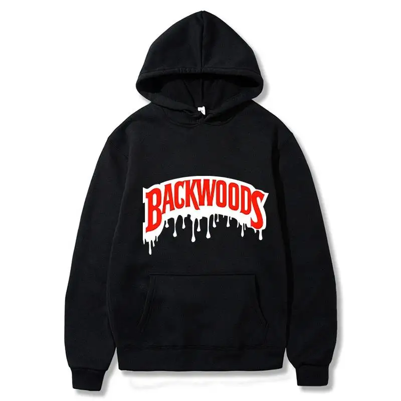 Dripping Backwoods Hoodie Men's Fashion Trend Letter Pattern Printed Sweatshirt Women's Casual Cool Harajuku Street Clothing Hoo