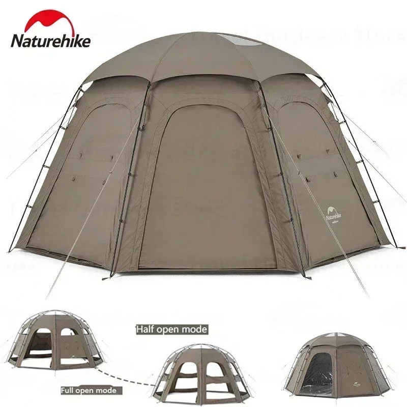 Naturehike Family Campaign House Large Camping Tent for Events and Parties Waterproof Automatic Dome Shelter Cube Beach Outdoor