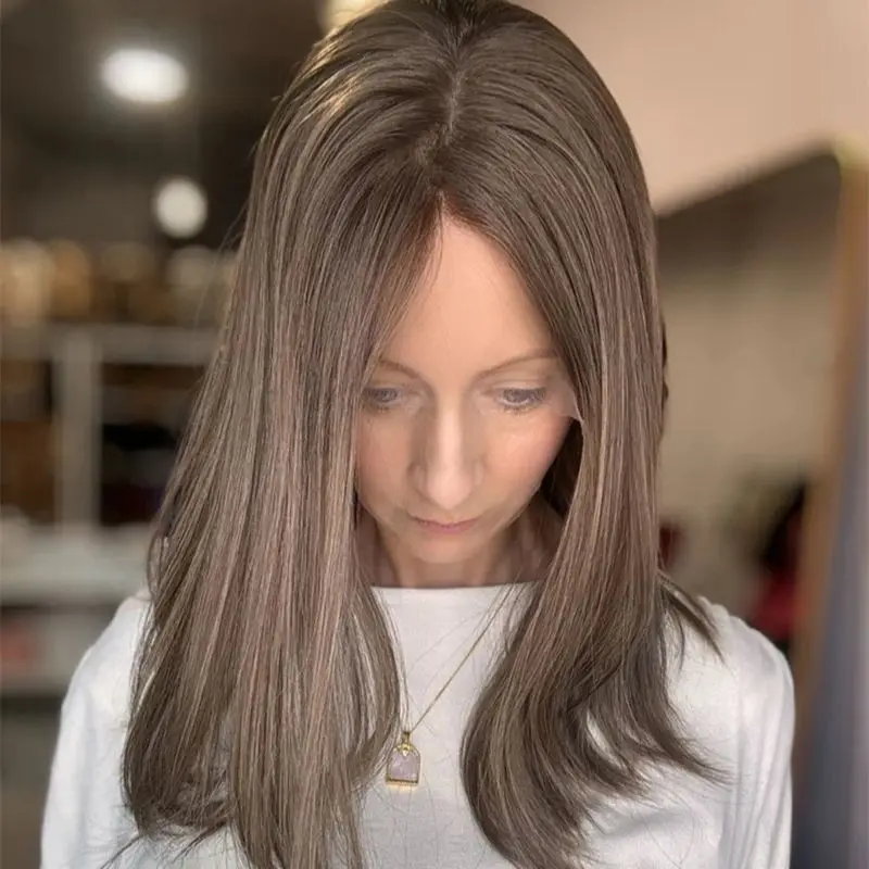

Top Swiss HD Lace Ombre Blonde Brown Wig Synthetic HD Wigs For Women Raelistic Pre Plucked Hairline Glueless Short Straight Bob