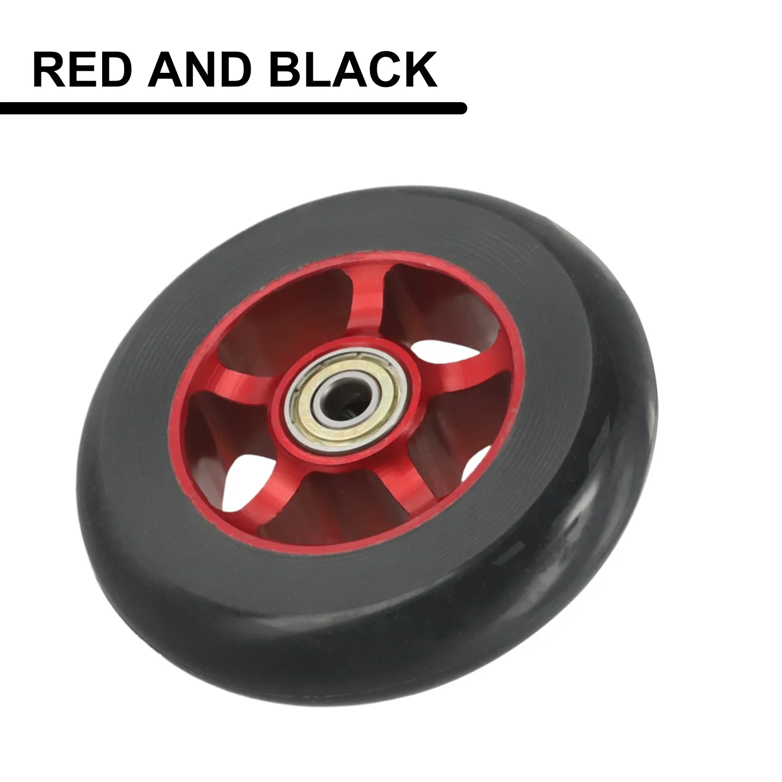 1pcs 100mm Pro Scooter Wheels Pair Stunt Scooter Replace Wheels High Elasticity Hub Long Service Life High Carbon Steel Bearings