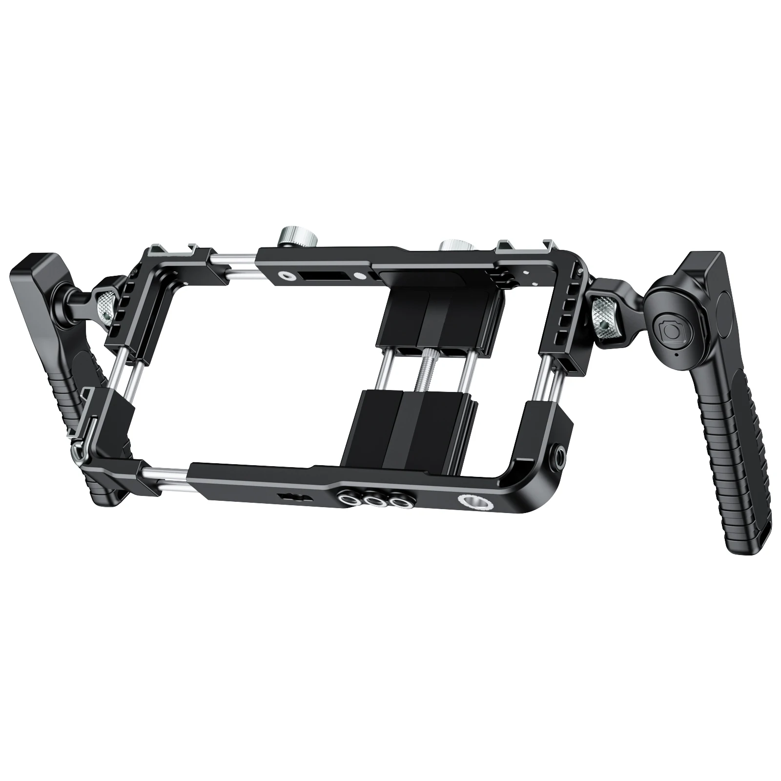 BFT-05A Jaula para teléfono con 360 °   Manija Bluetooth y soporte de filtro Plataforma de plástico liviana para Vlogging iPhone Android Negro/Rosa/Verde