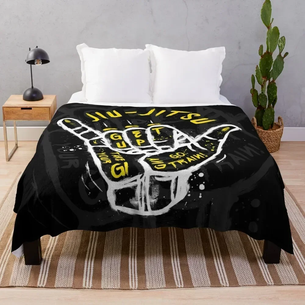 

Jiu-jitsu. Go train! 2 Throw Blanket Faux Fur Soft Warm Blanket for Bed