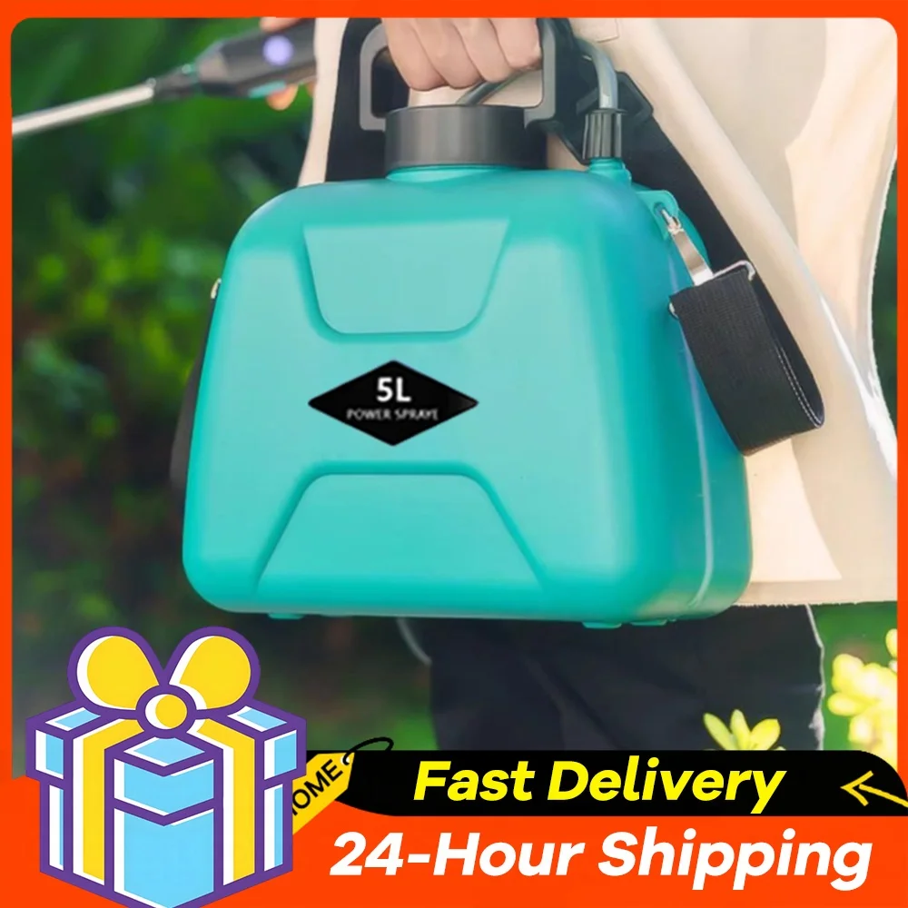 5L Electric Garden Sprayer with Telescopic Rod Electric Plant Sprayer USB Charging Electric Sprayer for Garden Lawn Farm