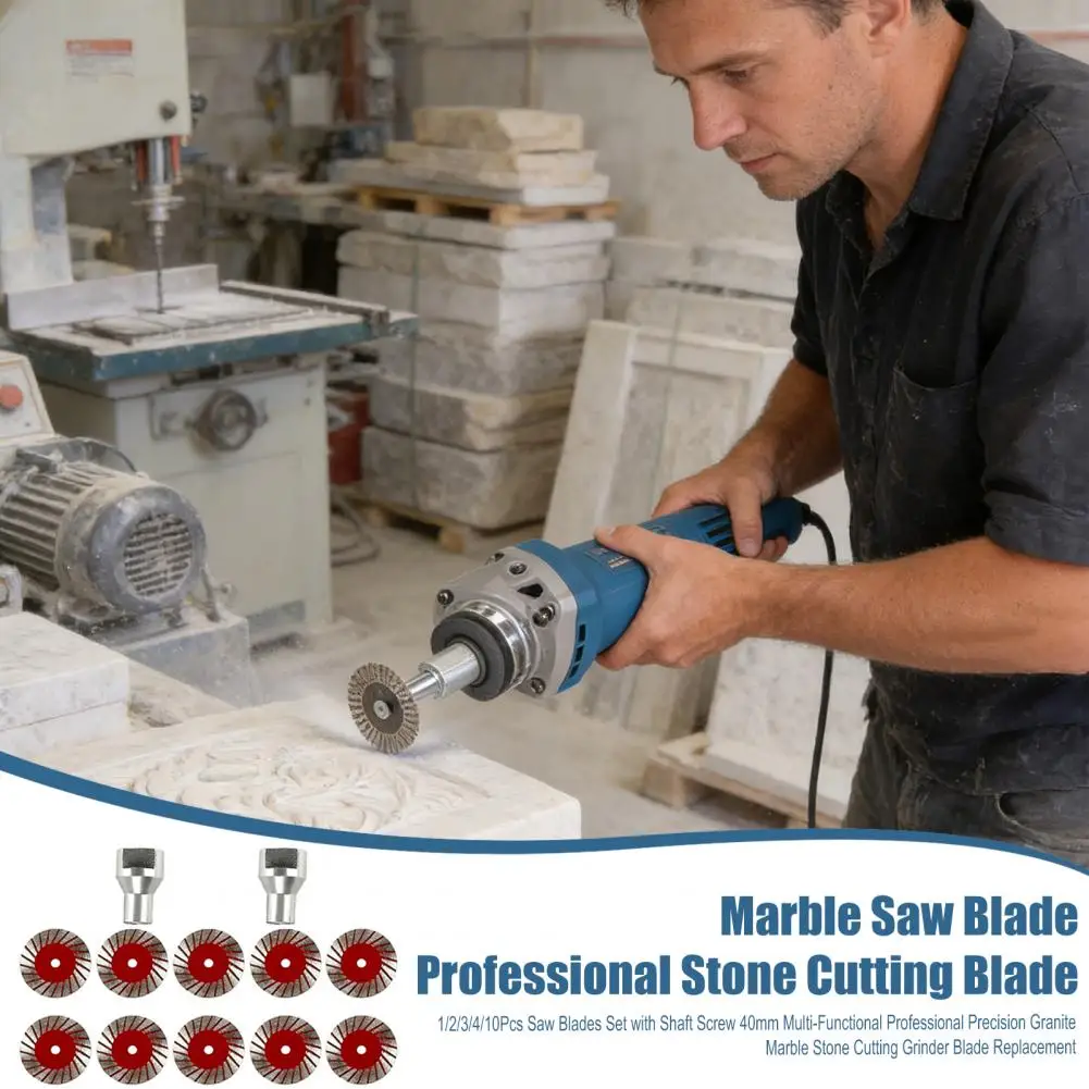 

1/2/3/4/10Pcs 40mm Saw Blades,Wood Cutting Disc Rotary Tool,Professional Precision Stone Cutting,Grinder Blade Replacement
