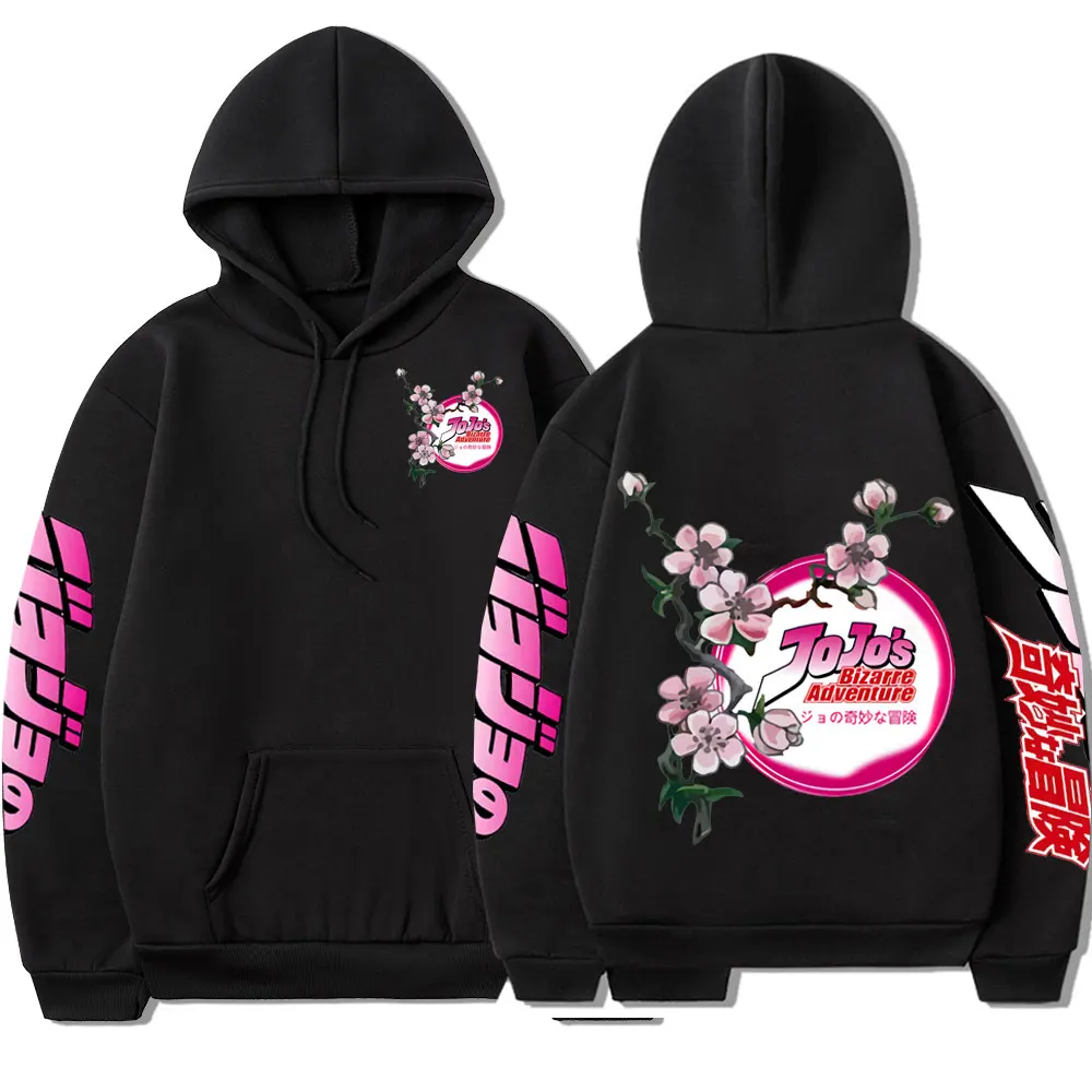 Japanische Anime JoJo Bizarre Adventure Grafik Logo Print Hoodies männer frauen Casual Sweatshirts Harajuku Streetwear Hoodie