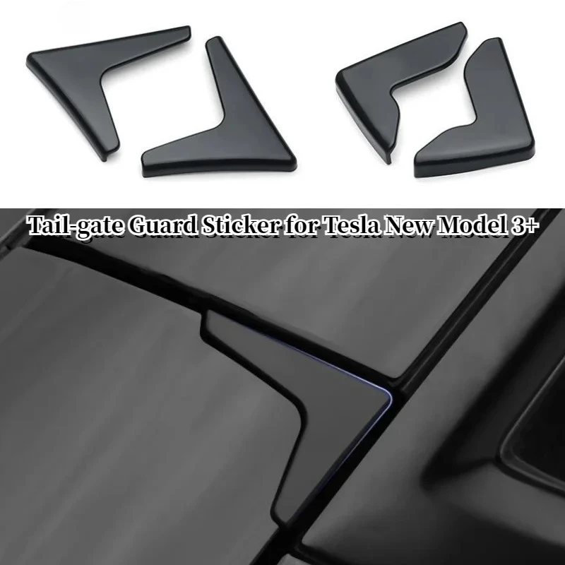 

For Tesla Model 3 Highland 2024 2025 Tail-gate Guard Sticker Car Door Protector Strip Guard Scratch Crash Cover Accessories