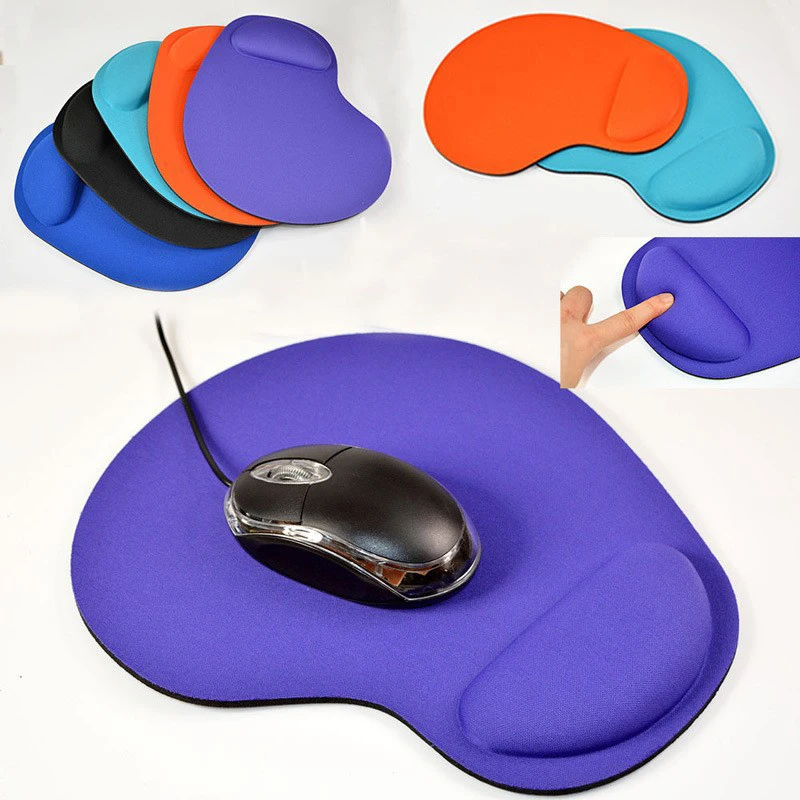 1pc Ergonomic Wrist Rest Mouse Pad Comfortable Wrist Support Non Slip Mice Mat Soft Thicken Mousepad For Pc Laptop Computer