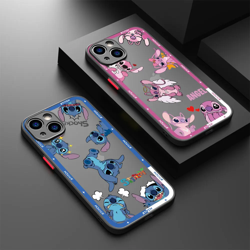 phone case for Apple iPhone 11 Pro Max 15 13 14 Plus 8 12 Mini SE XS Protective Sleeve Cover funda Cartoon Cute Angie S-Stitch