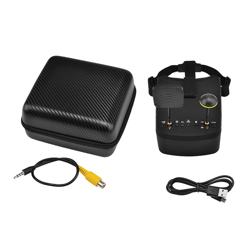 LS-800D FPV Goggles 5.8G 40CH 5Inch 854X480 DVR Recording/Storage Dual Antennas 2000Mah For RC Racing Drone