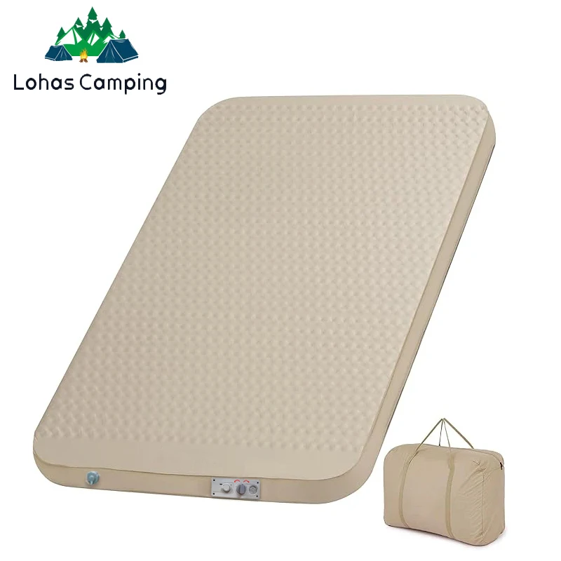 LohasCampings 2026 Self-inflating Mat Compact Folding Sleeping Bed Camping Tent Mat Air Mattress 10cm Thicken Sleeping Pad