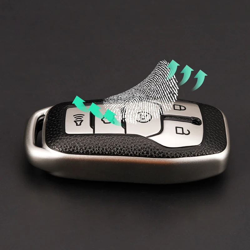 TPU Car Remote Key Case Cover Ptotect Shell Fob For Ford Fusion Mondeo Mustang F 150 Explorer Edge 2015 2016 2017 2018 Keychain