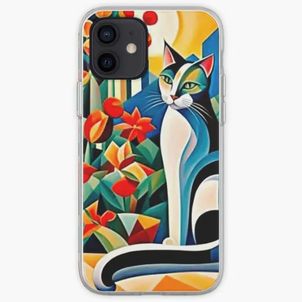 Cat In The Garden Iphone Tough Case  Phone Case Customizable for iPhone 11 12 13 14 Pro Max Mini 6 6S 7 8 Plus X XS XR Max