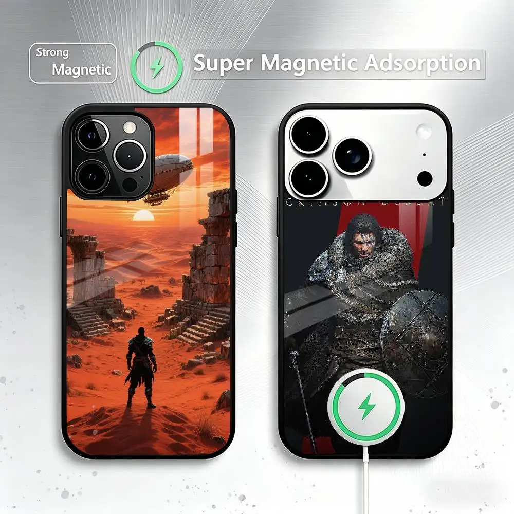 

Game C-Crimson Desert Phone Case For iPhone17,16,15,14,13,12,11 Plus,Pro Magnetic For Magsafe Wireless Charging