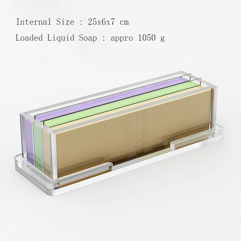 Imagem -02 - Moldes de Sabão Acrílico Divisores Elastic Band Faça Você Mesmo Handmade Soap Making Supplies Artesanato Kits Ferramentas 25x6x7cm