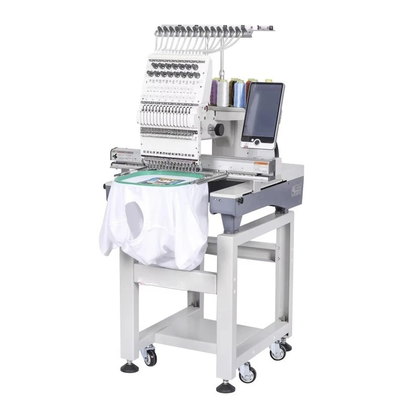Single Head Multi Needles Automatic Computerized Embroidery Machine For Hat Cap T Shirt view 2