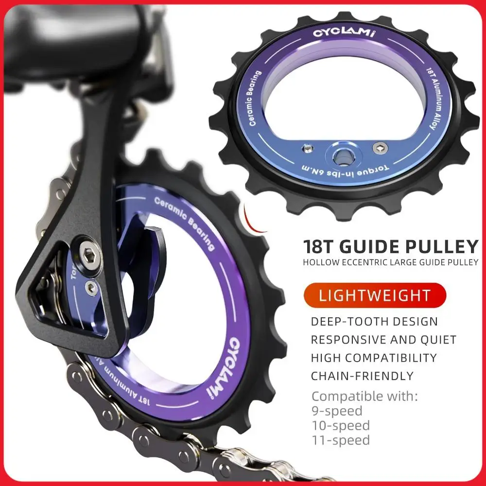 

18-зубчатый керамический ролик для заднего переключателя скоростей 9/10/11-скоростных велосипедов Shimano R8000 R7000, запчасть для шоссейного велосипеда