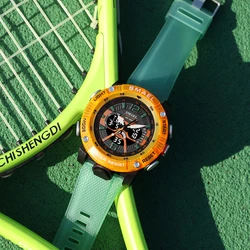 Sport Watches Men SMAEL Waterproof Analog Digital Quartz Wristwatches Male Fashion Stopwatch Alarm Clock 8058 Man Watch 2023 New