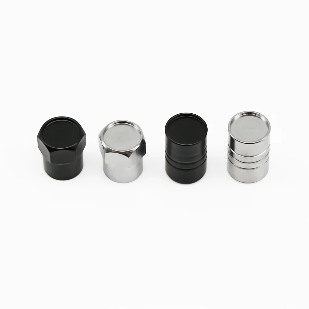 4Pcs Metal Aluminum Hexagon Round Tire Wheel Valve Stem Dust Caps Cover For Range Rover Sport Defender Evoque Discovery 1Set