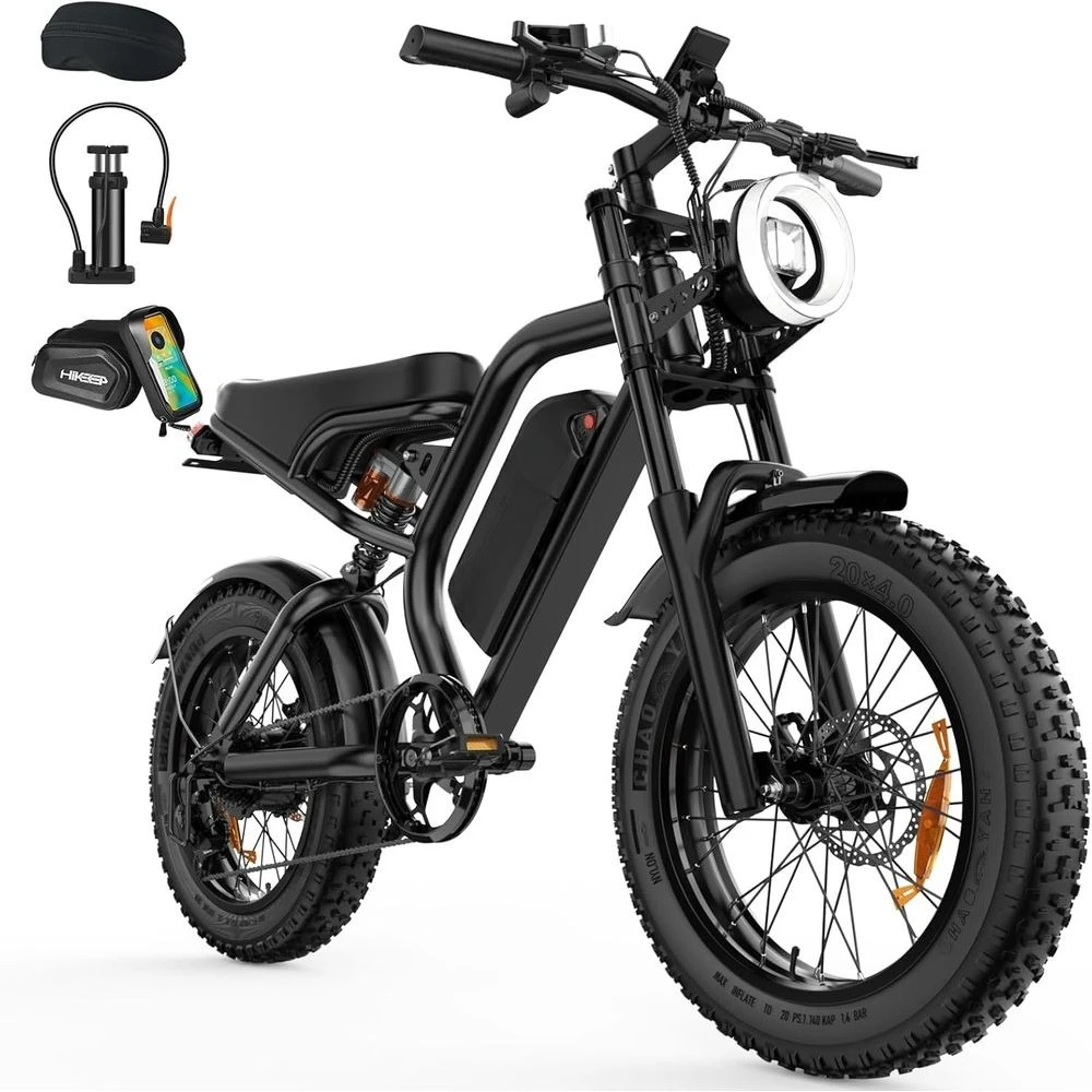 

EBike для взрослых — 20 x 4-дюймовая толстая шина, двигатель 750 Вт/пиковая мощность 1500 Вт, съемная батарея 48 В, 15,6 Ач, 4 режима езды, велосипед EDirt, 7 скоростей
