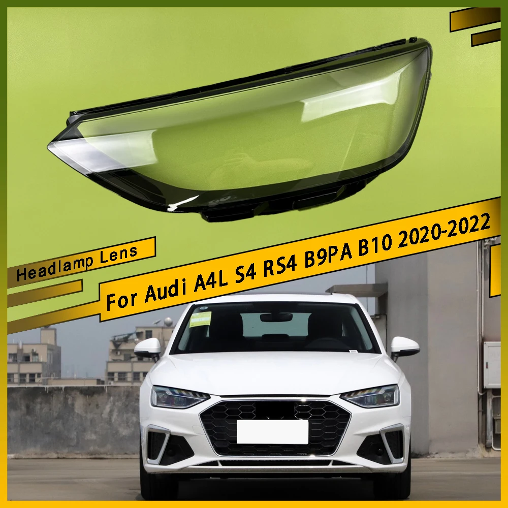 

Car Headlight Cover Lens Glass Shell Front Headlamp Caps Transparent Lampshade For Audi A4L S4 RS4 B9PA B10 2020 2021 2022