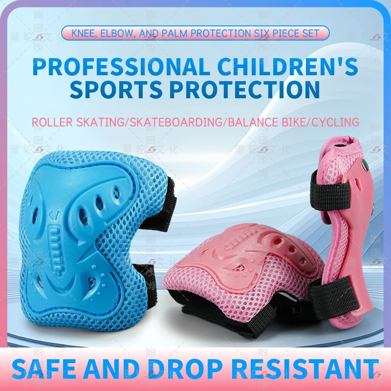 مجموعة معدات الحماية للأطفال وسادات الركبة للأطفال من سن 3 إلى 10 سنوات وسادة الركبة والكوع مع واقي المعصم 3 في 1 للتزلج وركوب الدراجات #6