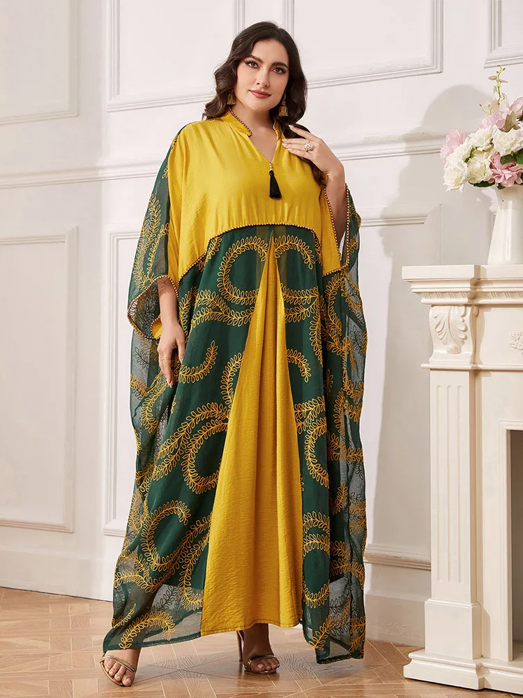 Abayas-Robe de Luxe pour Femmes Musulmanes Africaines, Caftan Marocain, Boubou, Djellaba, Soirée, 2024