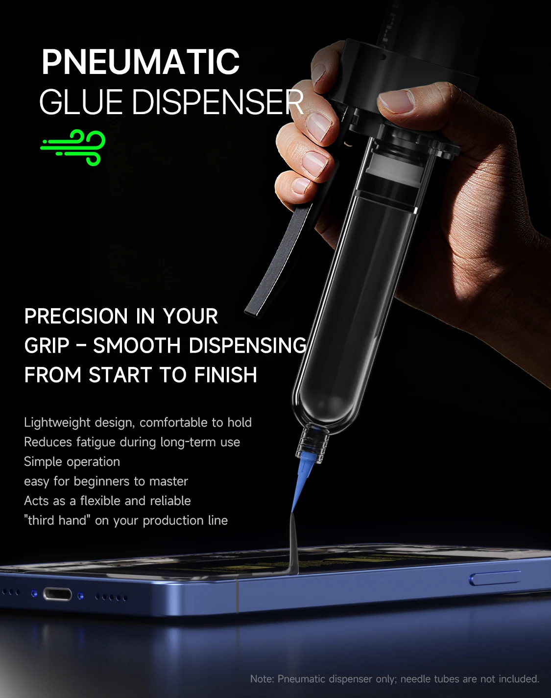 MECHANIC OFFICIAL Pneumatic Glue Dispenser PD10 Suitable For Mobile Phone Repair Tool For Applying UV Glue And Sealant Adhesives
