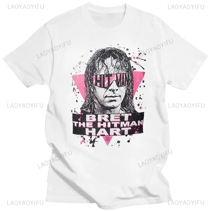 

New Arrival Bret The Hitman Hart Print TShirt Fashion Casual Loose and Breathable Man Clothing Streetwear Hipster Women T Shirt