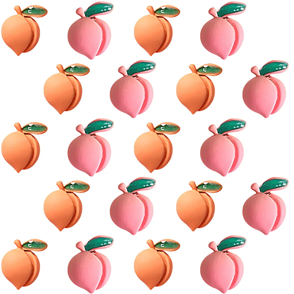 

20Pcs Peach Nail Art Charms Unique Fruit Nail Decorations for Acrylic Nails Creative Manicure Accessories Charms for Nails
