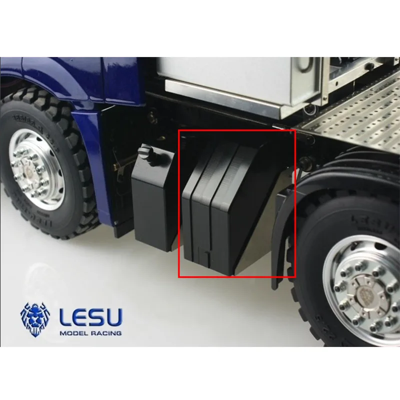Urea Tank Aluminum Alloy Black G-6039-B Model For 1/14 Tamiya RC 1851 Remote Control Tractor Trailer  Dump Truck