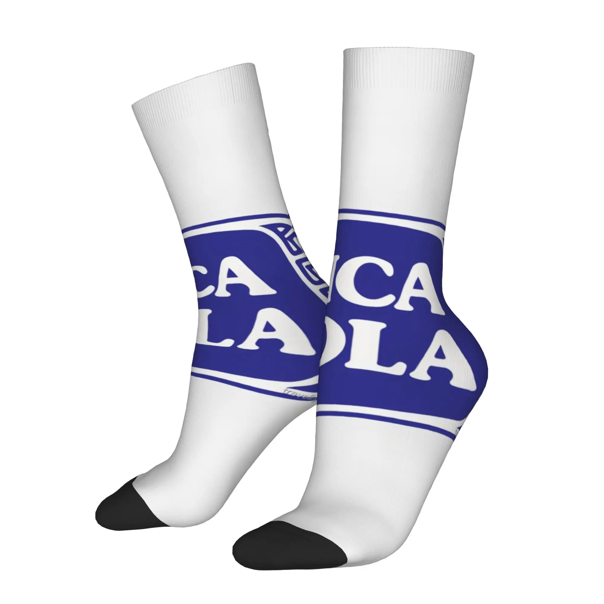 

Funny Sock iInca Kola iInca Kola Blue Badge Rock Seamless Pattern Printed Men Socks Casual Men's Socks