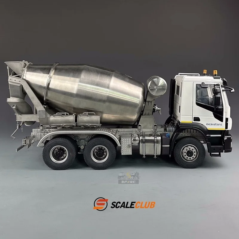 Scaleclub Model For Iveco 1:14 6x6 All Metal Remote Control Cement Mixer Truck Door Opener Shell For Tamiya  Scania MAN Parts