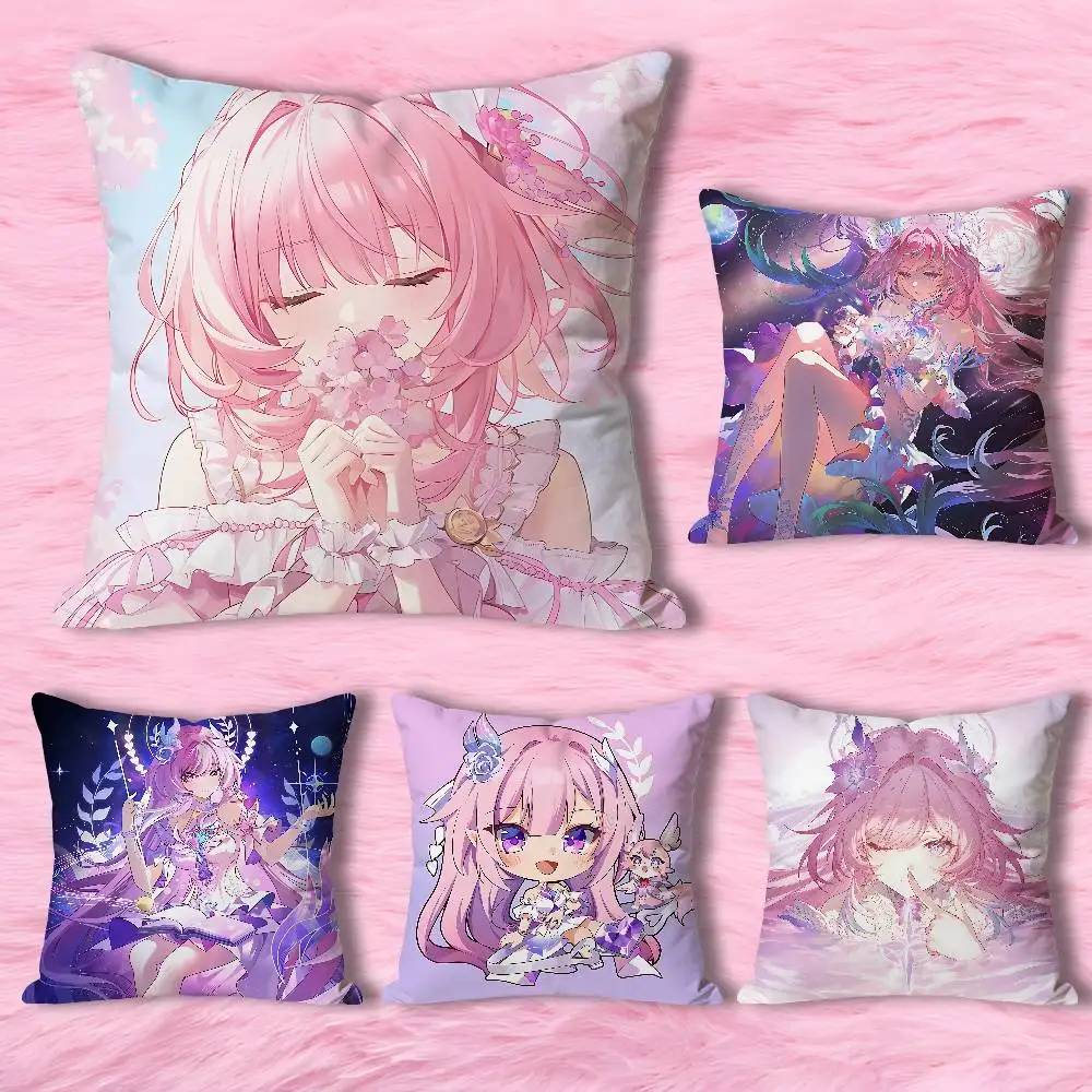 

H-Honkai Star Rail Cyrene Game Celebrity Merchandise All-Match Printed Pillow Case Sofa Car Office Room Decoration Protector