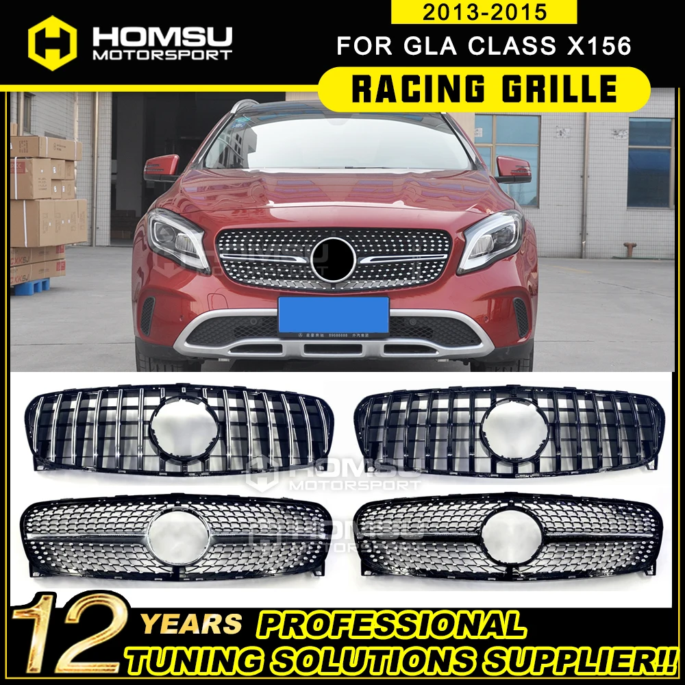 

2014-2016-year X156 Diamond Grill For merce GLA class Grill X156 Diamond Front Grille for GLA180 GLA200 GLA250 Grill