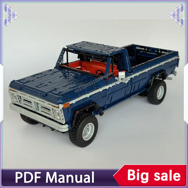 

4289PCS F150 long bed 1977 RWD Building blocks set Pickup truck car model Sports car adults bricks Christmas gift