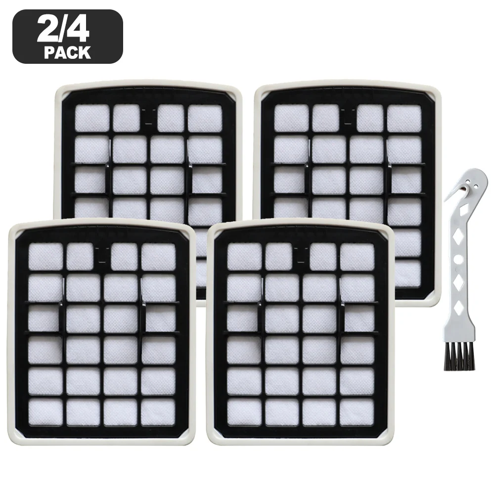 2/4 HEPA Sponge Filters For Eureka For Apollo V18C01A-200 AK9/AK10 For Midea VCS41S160 VCS42S200 VCC18C Vacuum Cleaner Filters