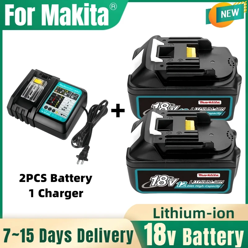 

100% оригинальная перезаряжаемая батарея 18 в 6,0/8,0/Ач для Makita DDF487 DTD173 DTW700 DGA404 DGA404, сменная зеркальная литий-ионная