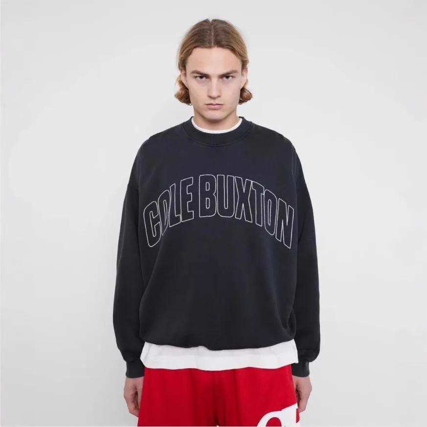 

American Style BM Round Neck Letter Print Sweatshirt Loose Outerwear Man Woman Couples Fashionable Comfortable Sweatshirt Hoodie