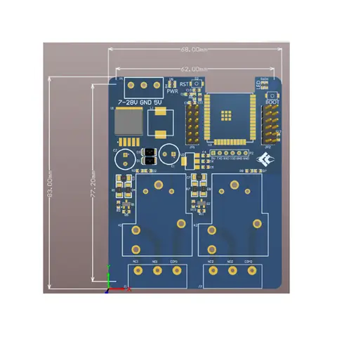 ESP32 Secondary Relay Board WIFI Bluetooth-compatible 30A 2 Channel Relay Module Development Board DC 7-28/5V Power Supply 