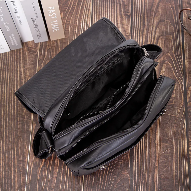 Men's retro single shoulder men's casual bag horizontal crossbody bag simple and lightweight trendy Korean version backpack