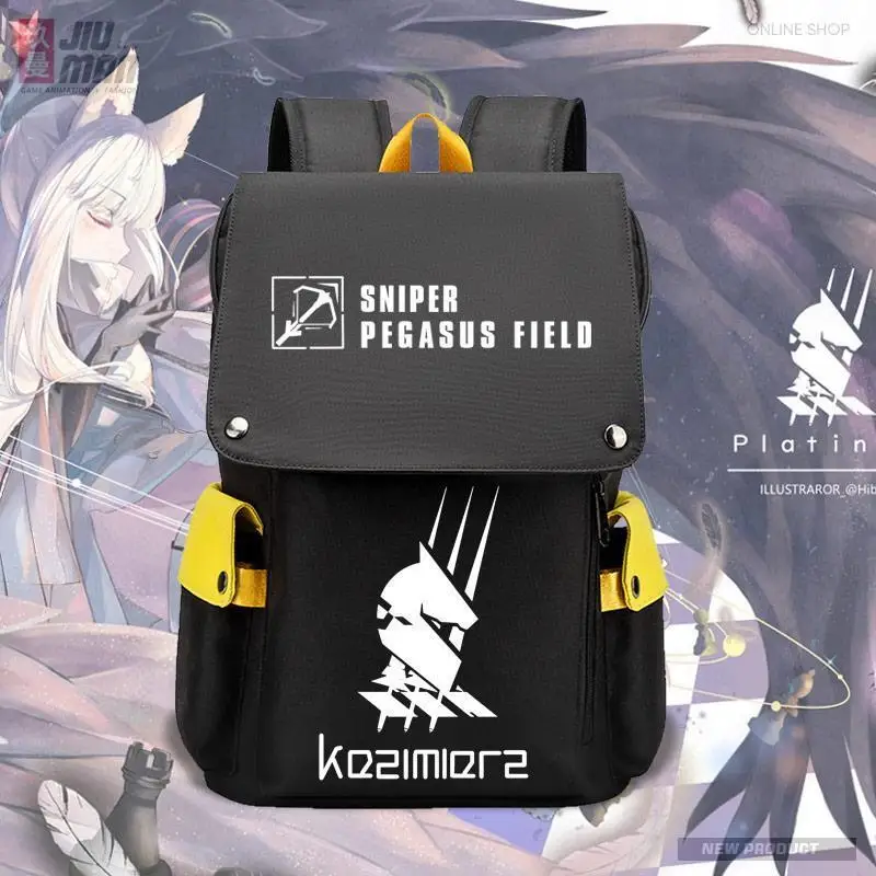 Arknights Anime Sniper Platinum Game Merchandise Waterproof School Bag For Students Boys And Girls Backpack Anime