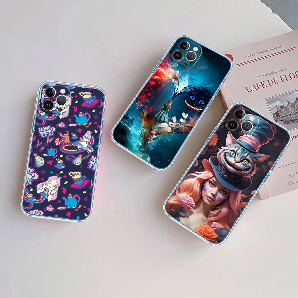 Alice Cat Princess Transparent Phone Case for Motorola G40 G04 G05 One Ace Action  Fusion Plus Hyper Macro Vision Zoom view 5