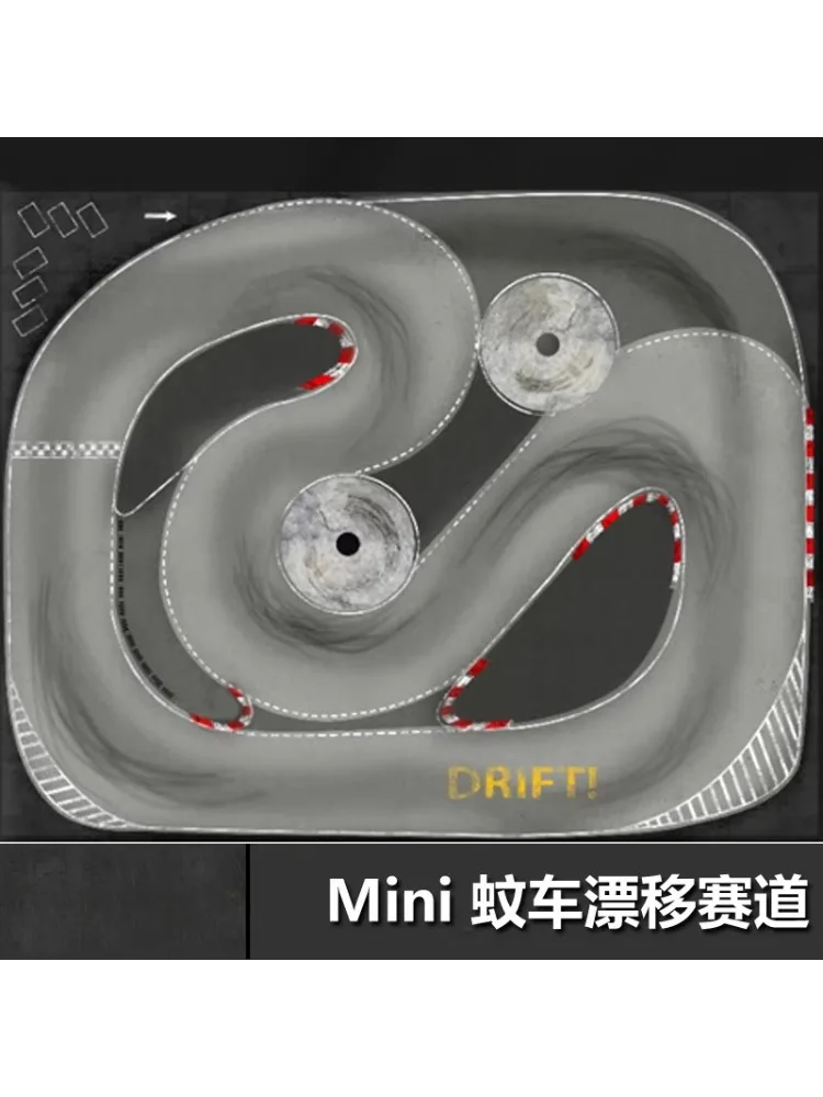 AliExpress NONE 1/28 Scale Mini-Z RC Drift Track - Professional Circuit for RW00 DRZ GLD BMX Mini Cars, Realistic Racing Layout