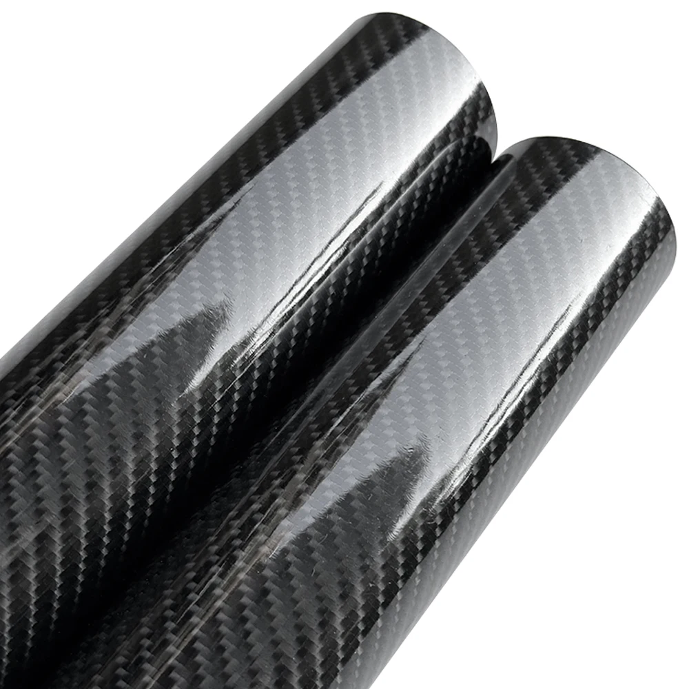 9D Carbon Faser Auto Aufkleber Selbstklebende Glänzend Schwarz Vinyl Wrap Film Anti-Scratch Auto Dekoration Aufkleber für Autos zubehör – Detail 1