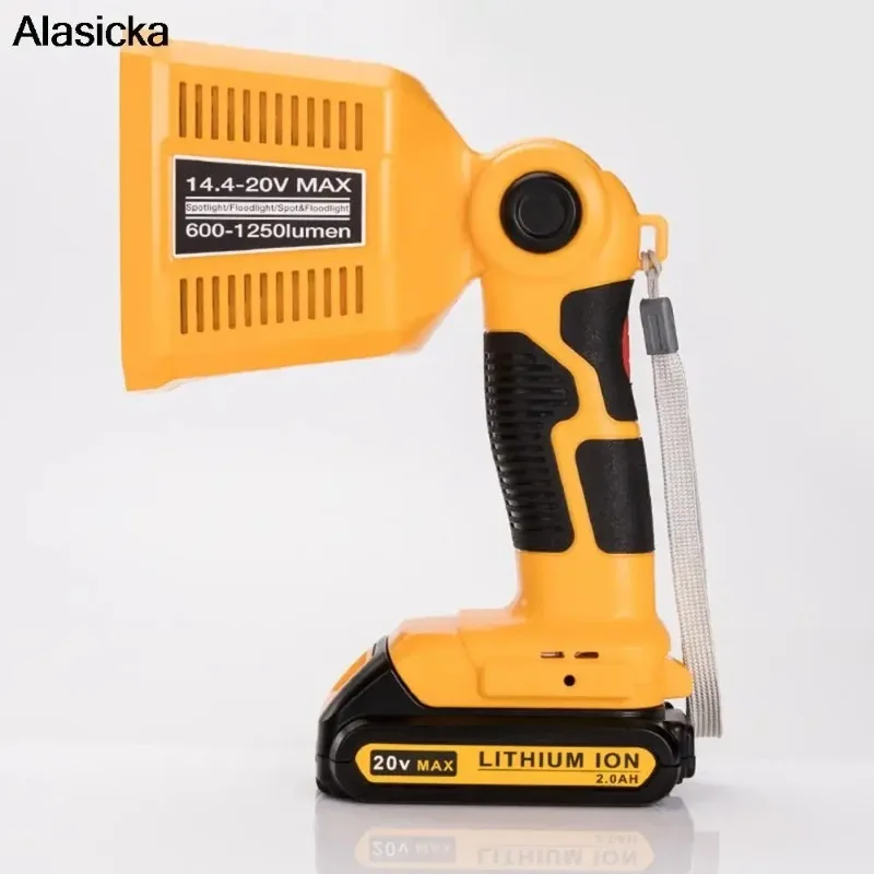 

Handheld LED Work Light for DeWalt Battery Adapter 18/20V Lithium Ion Battery Site Worklight Flashlight for Camping Auto Repair