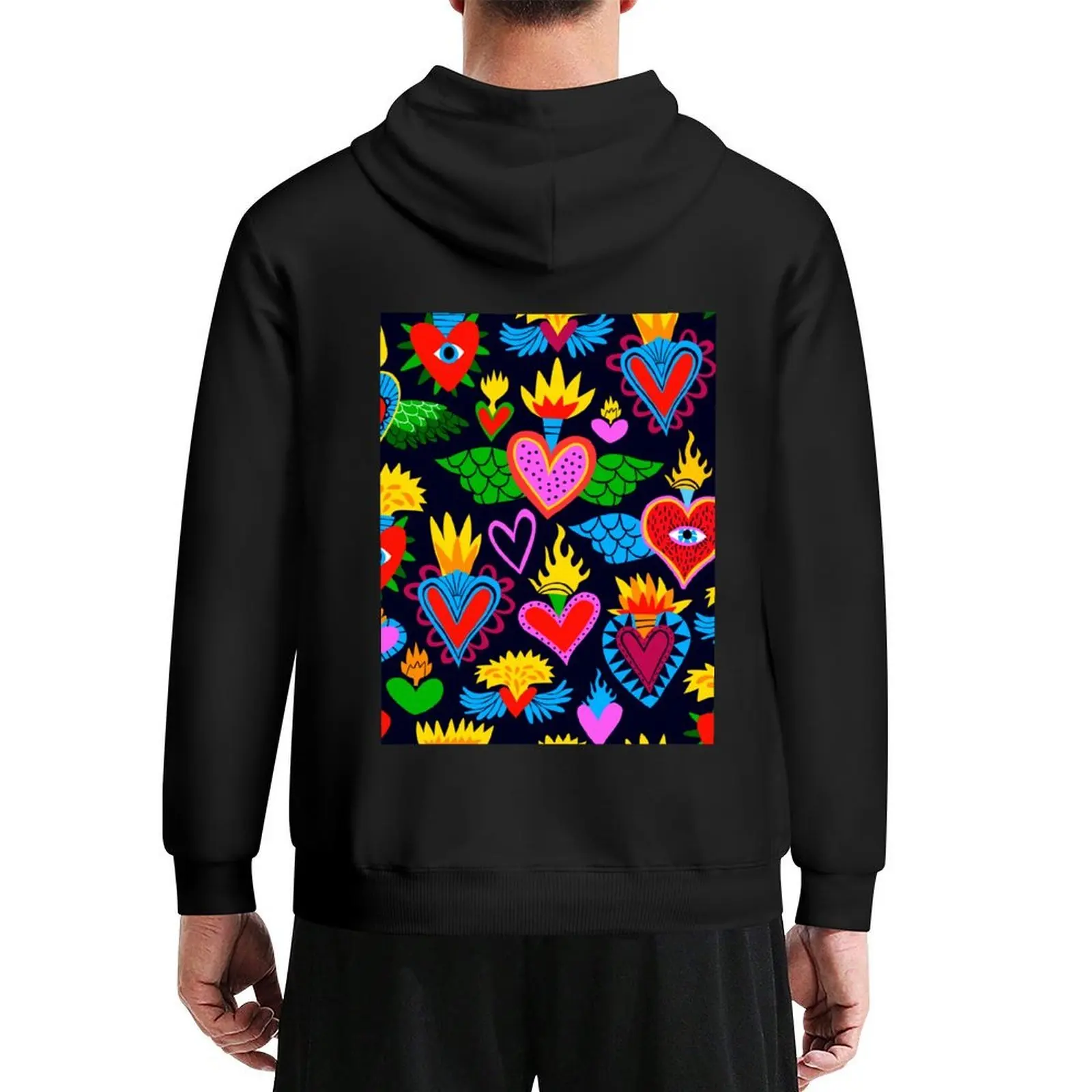 

Mexican Heart Milagro Hoodie men's sweat-shirt set men's clothing autumn new products anime clothing hoodies and sweatshirts new