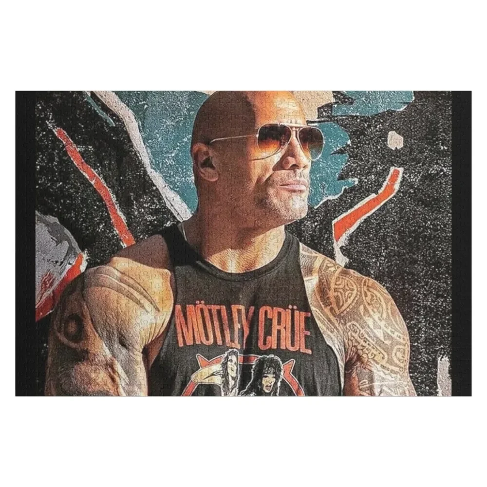 Dwayne Johnson Rompecabezas Regalo personalizable Nombre personalizado Regalo de madera personalizado Rompecabezas de anime